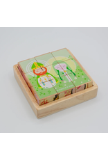 Shining Light St. Friends Wooden Cube Puzzle