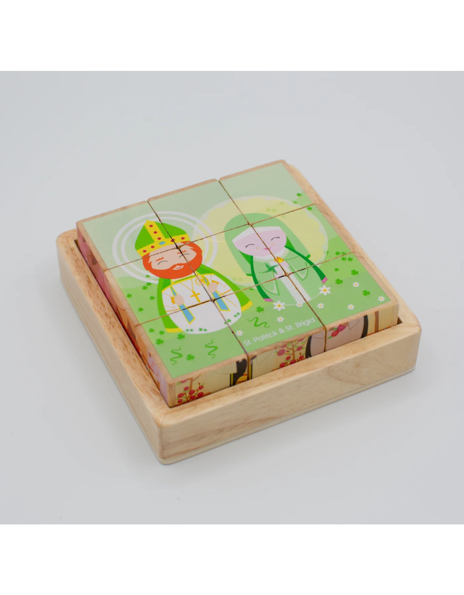 Shining Light St. Friends Wooden Cube Puzzle