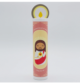 Shining Light Wooden Prayer Candle -