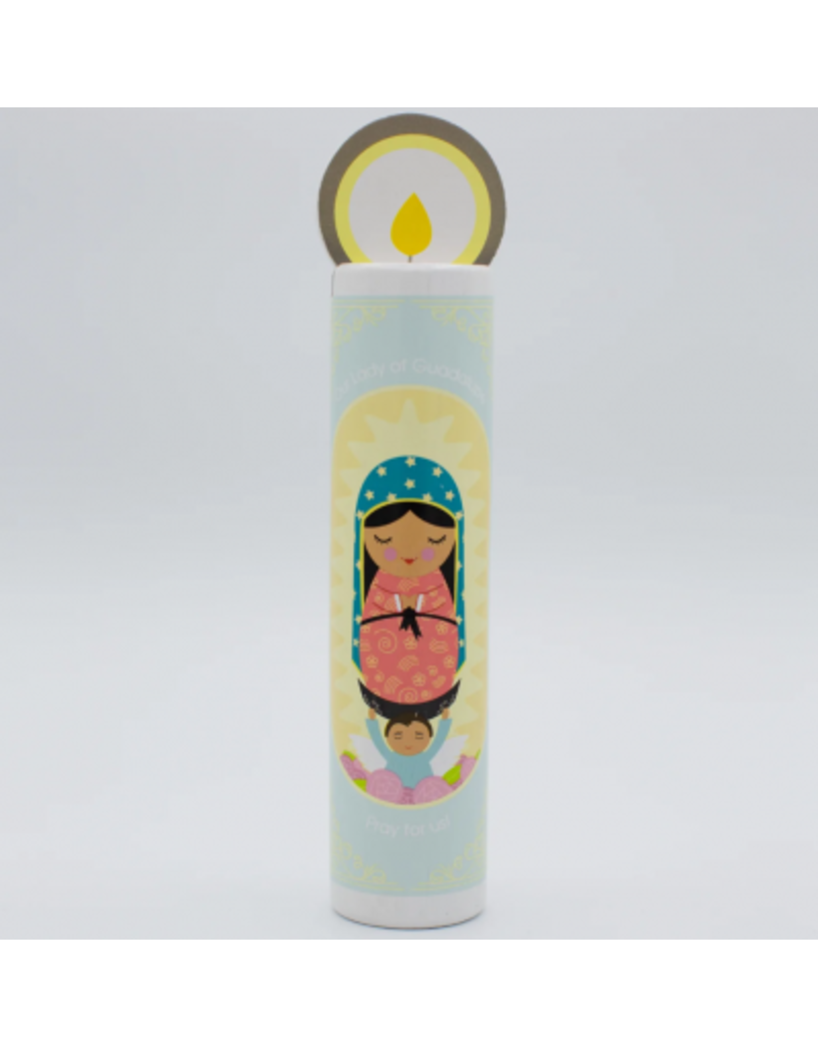 Shining Light Wooden Prayer Candle -