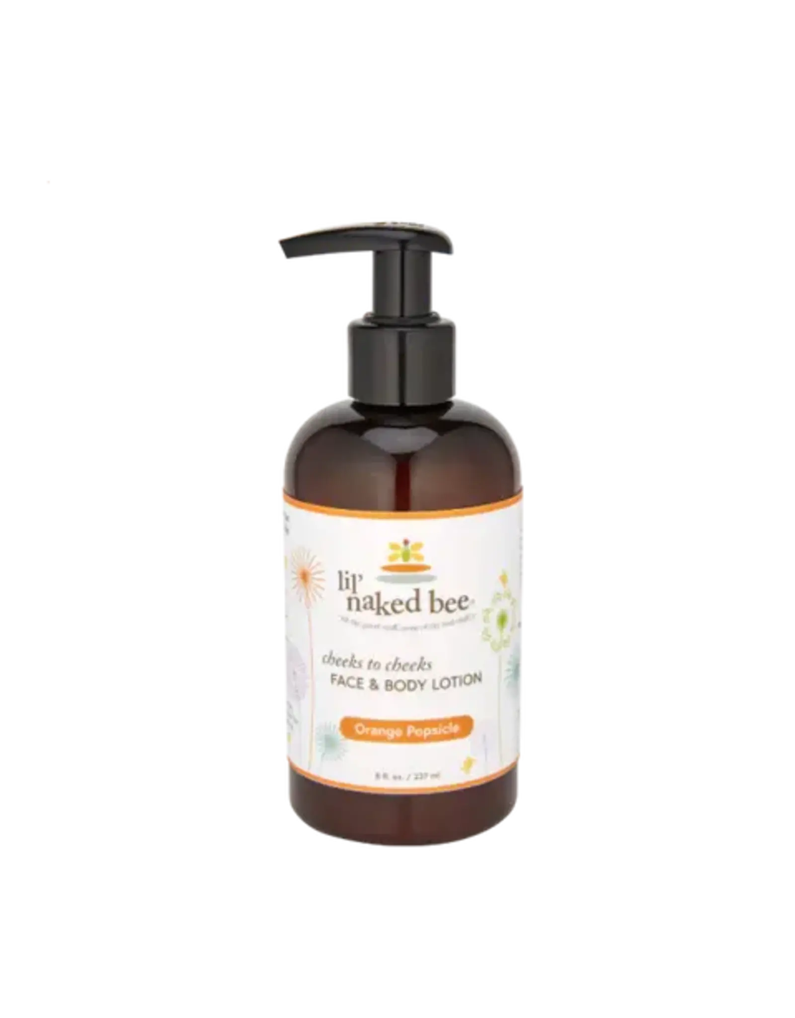 The Naked Bee Lil' Naked Bee - Cheeks to Cheeks Face & Body Lotion, 8 oz. Orange Popsicle