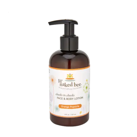 Lil' Naked Bee - Cheeks to Cheeks Face & Body Lotion, 8 oz. Orange