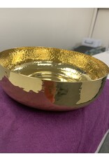 Alviti Creations Open Ciborium, Gold Plated Hammered Finish
