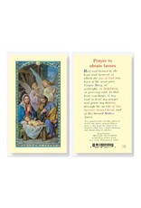 Hirten Holy Card, Laminated - Prayer to Obtain Favors