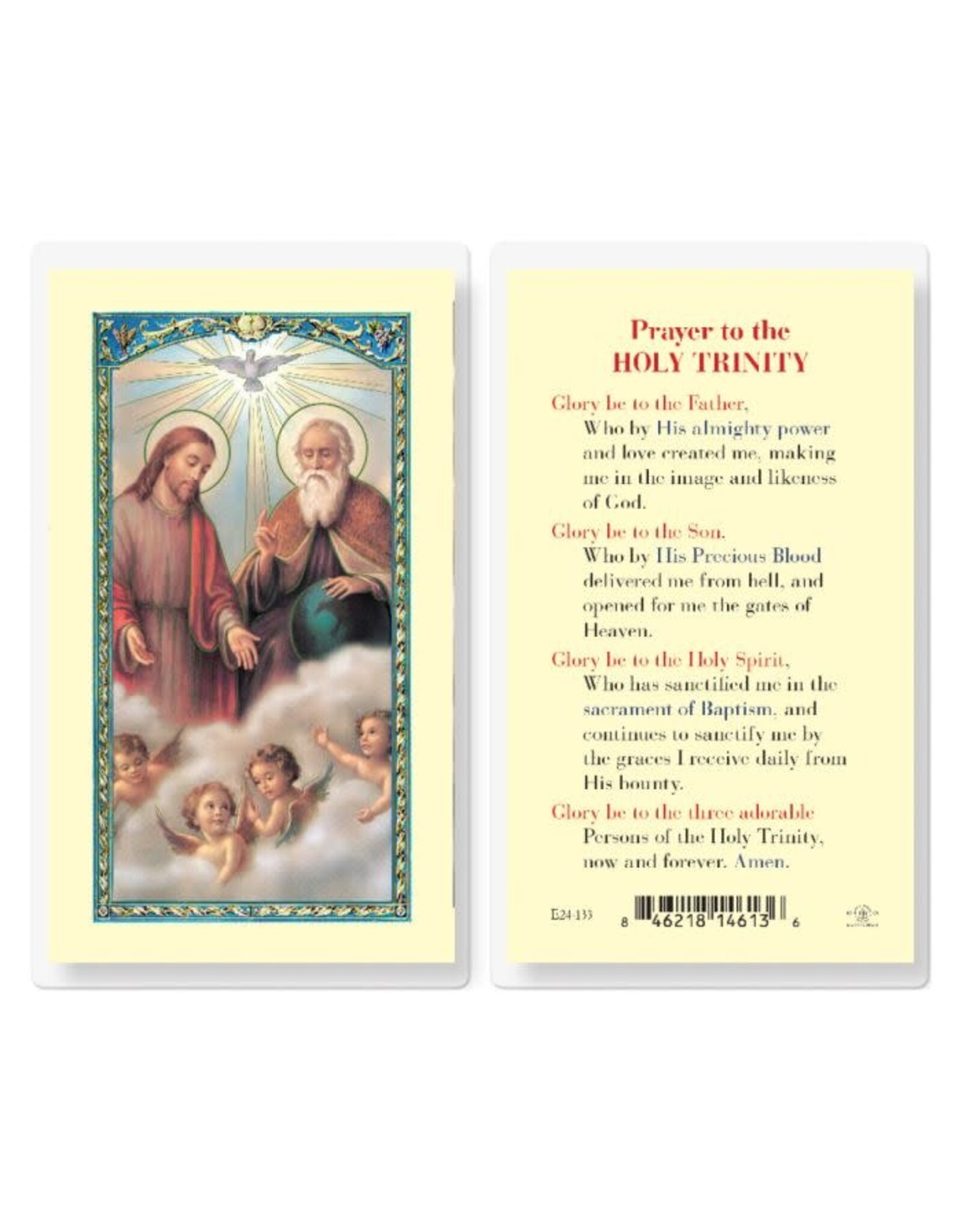 Hirten Holy Card, Laminated - Prayer to Holy Trinity