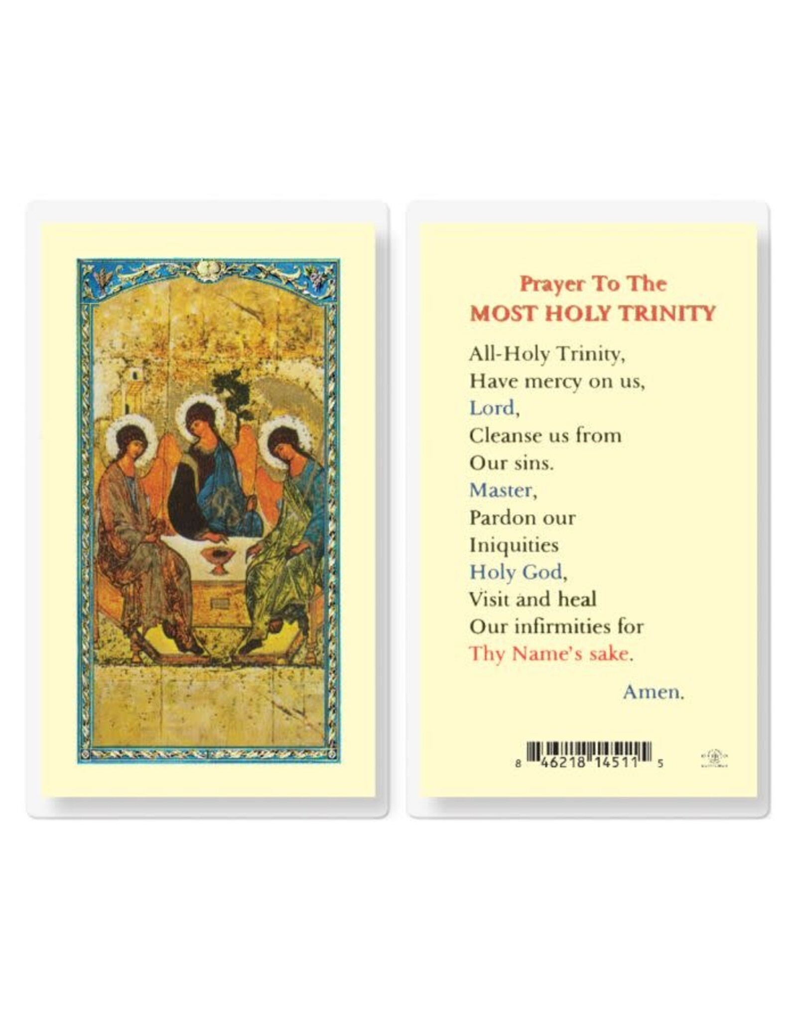 Hirten Holy Card, Laminated - Prayer to the Most Holy Trinity