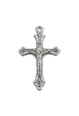 Hirten Crucifix Medal 1-1/4" Oxidized Silver