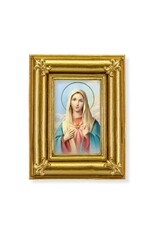 Hirten Immaculate Heart of Mary Framed Picture 3.5"x4.5"