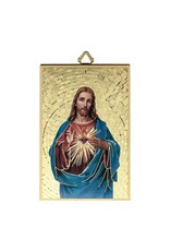 Hirten Sacred Heart of Jesus Mosaic Plaque, 4x6
