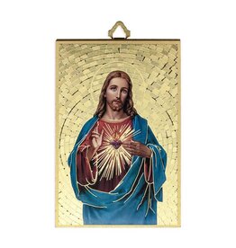 Hirten Sacred Heart of Jesus Mosaic Plaque, 4x6