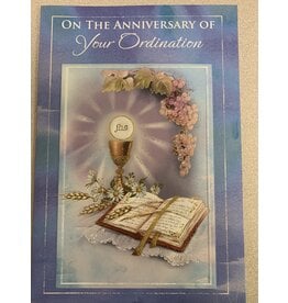 Mainzer Card - Ordination Anniversary, Blue