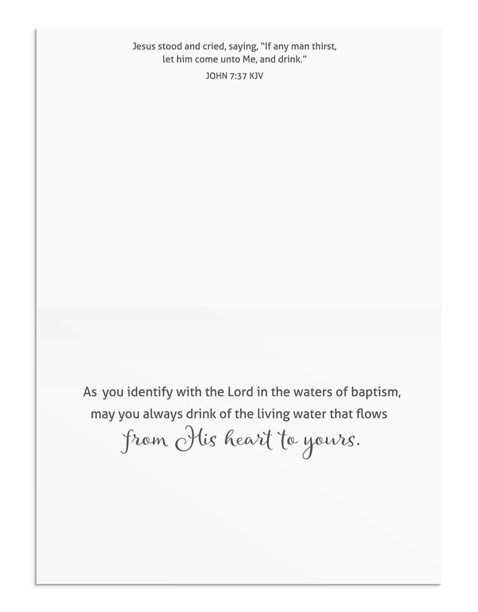 Dayspring Baptism Card (All Ages) - As You Come to the Waters