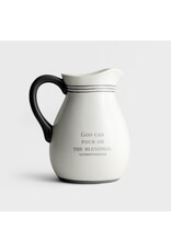 Dayspring Ceramic Pitcher - Pour on the Blessings