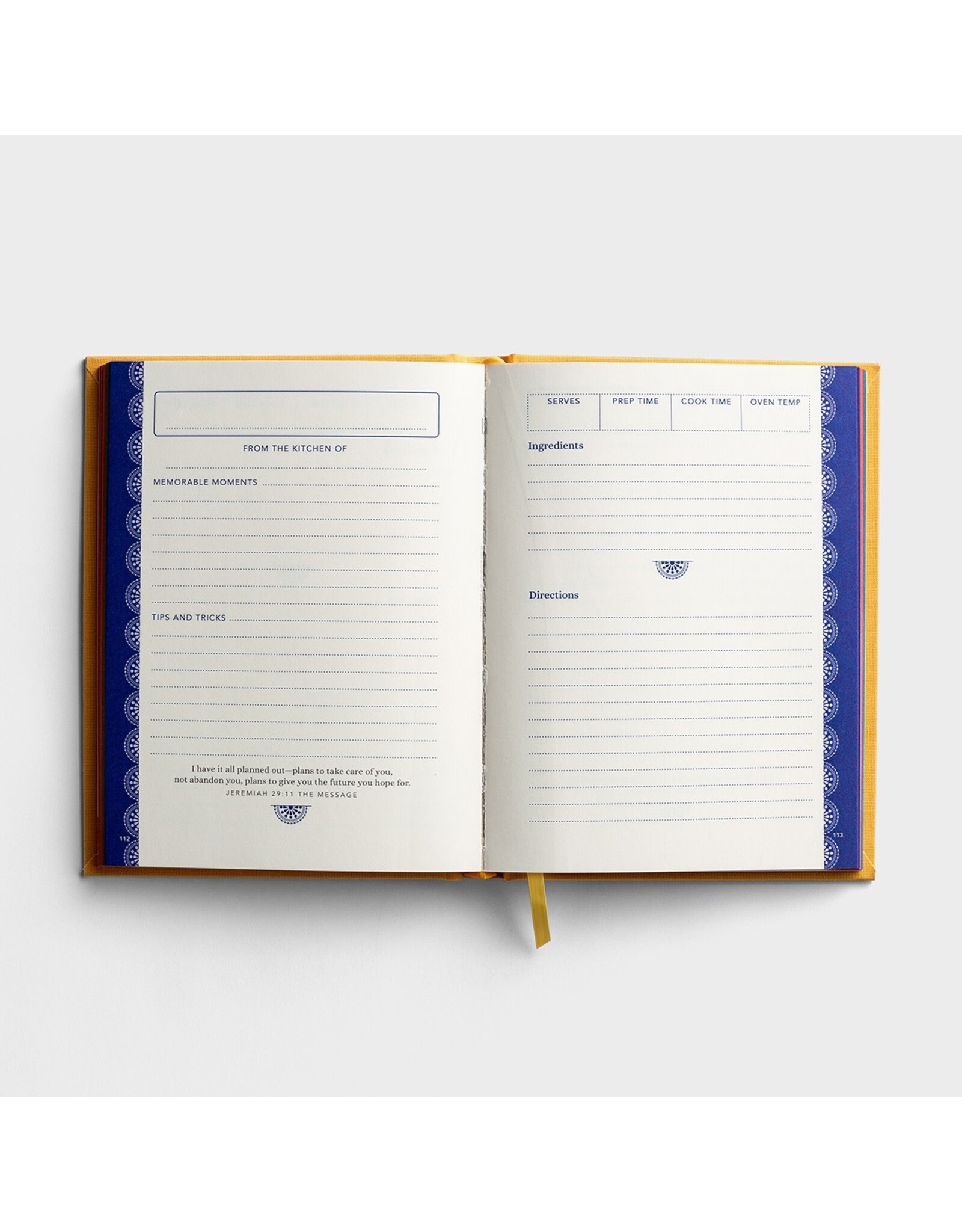 Dayspring My Family Recipe Journal: With Prayers & Scriptures