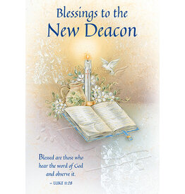 Greetings of Faith Deacon Ordination Card - Blessings