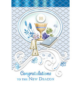 Greetings of Faith Deacon Ordination Card - Congratulations