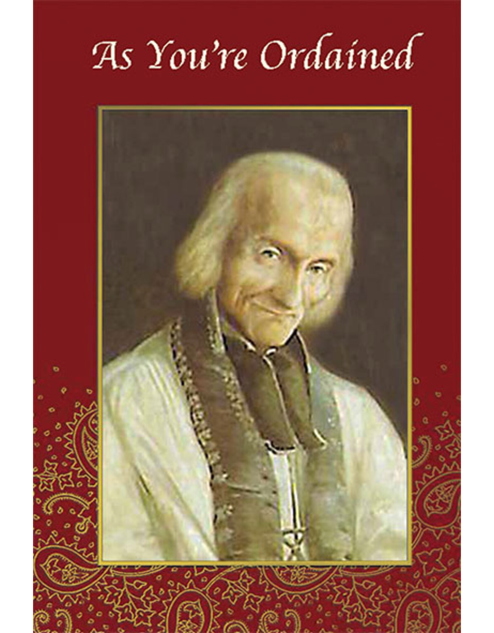 Greetings of Faith Ordination Card - St. John Vianney