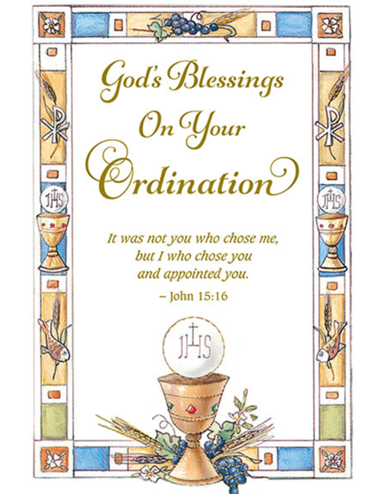 Ordination Card God s Blessings Reilly s Church Supply Gift Boutique