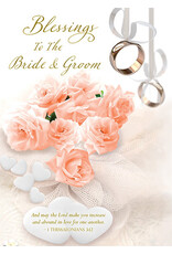 Greetings of Faith Card - Wedding, Blessings to the Bride & Groom