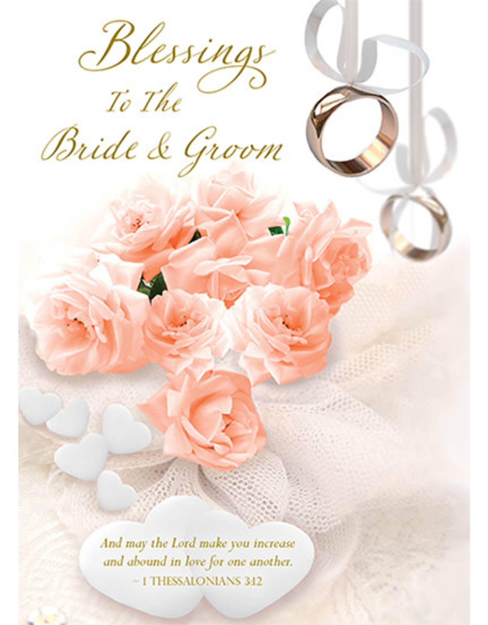 Greetings of Faith Card - Wedding, Blessings to the Bride & Groom