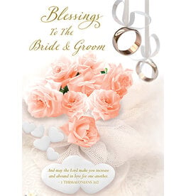 Greetings of Faith Card - Wedding, Blessings to the Bride & Groom