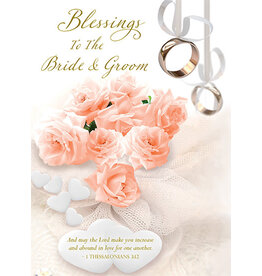 Greetings of Faith Wedding Card - Blessings to the Bride & Groom