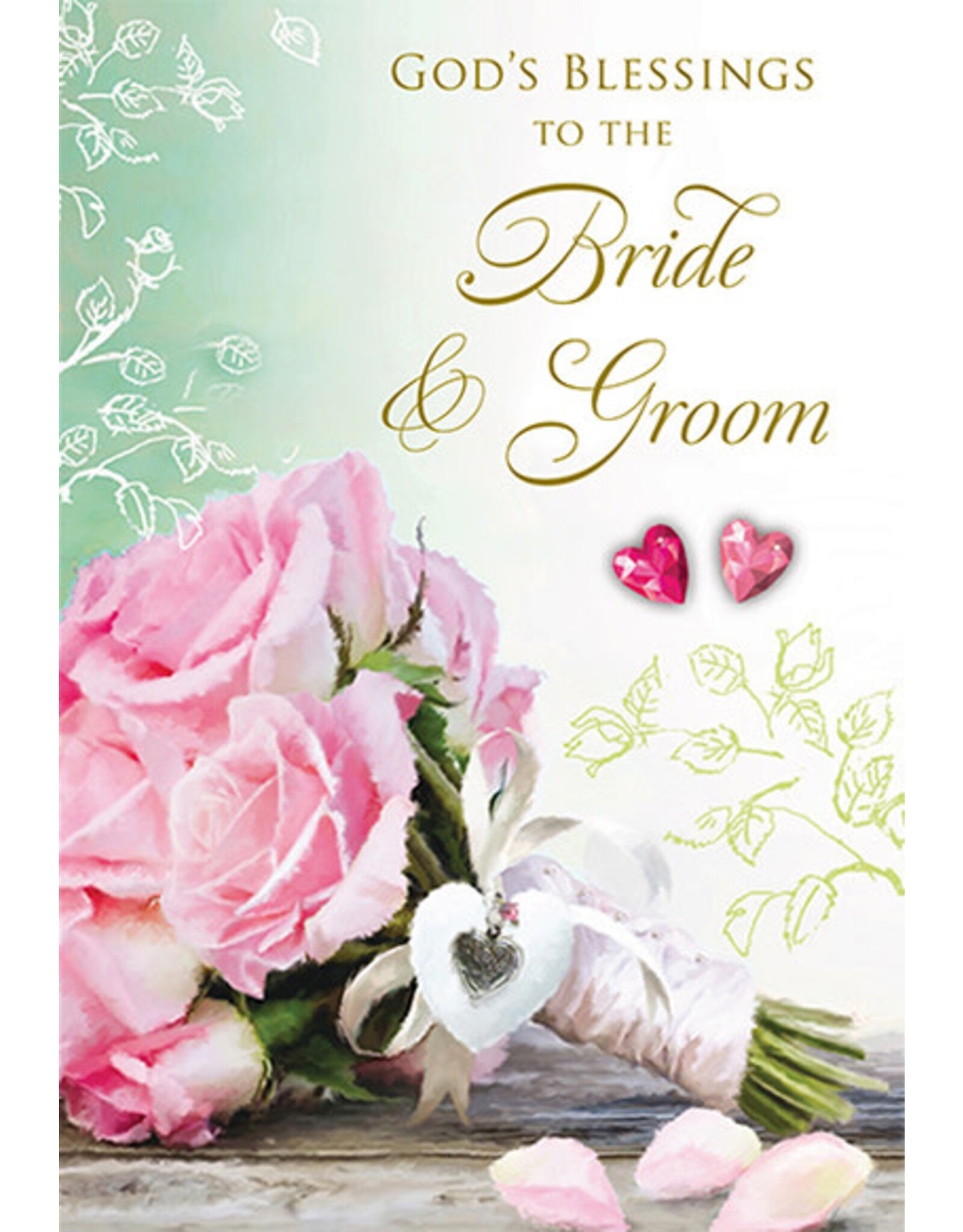 Greetings of Faith Card - Wedding, Blessings Bouquet