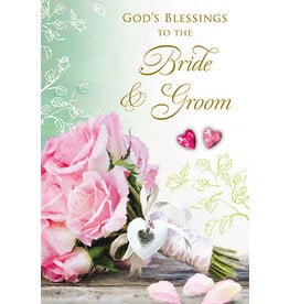 Greetings of Faith Card - Wedding, Blessings Bouquet