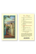 Hirten Holy Card, Laminated -Angelus Prayer Annunciation