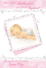 Greetings of Faith Baptism Card - Goddaughter, With Love