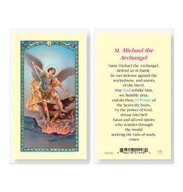 Hirten Holy Card, Laminated -Prayer to Saint Michael