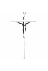 Singer 10" Silver Plated Wall Crucifix