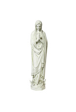 Orlandi Immaculate Conception Outdoor Statue - Fiberglass, Antique Stone Finish (36")