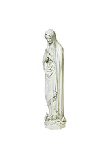 Orlandi Immaculate Conception Outdoor Statue - Fiberglass, Antique Stone Finish (36")