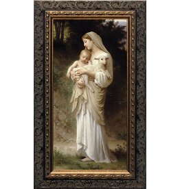 Nelson Art L'Innocence Ornate Dark Framed Art Picture