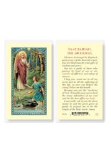 Hirten Holy Card, Laminated -St. Raphael