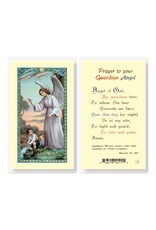 Hirten Holy Card, Laminated -Prayer to Guardian Angel for Boy