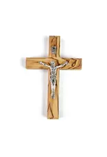 Logos Simple Olive Wood Crucifix (3.5")