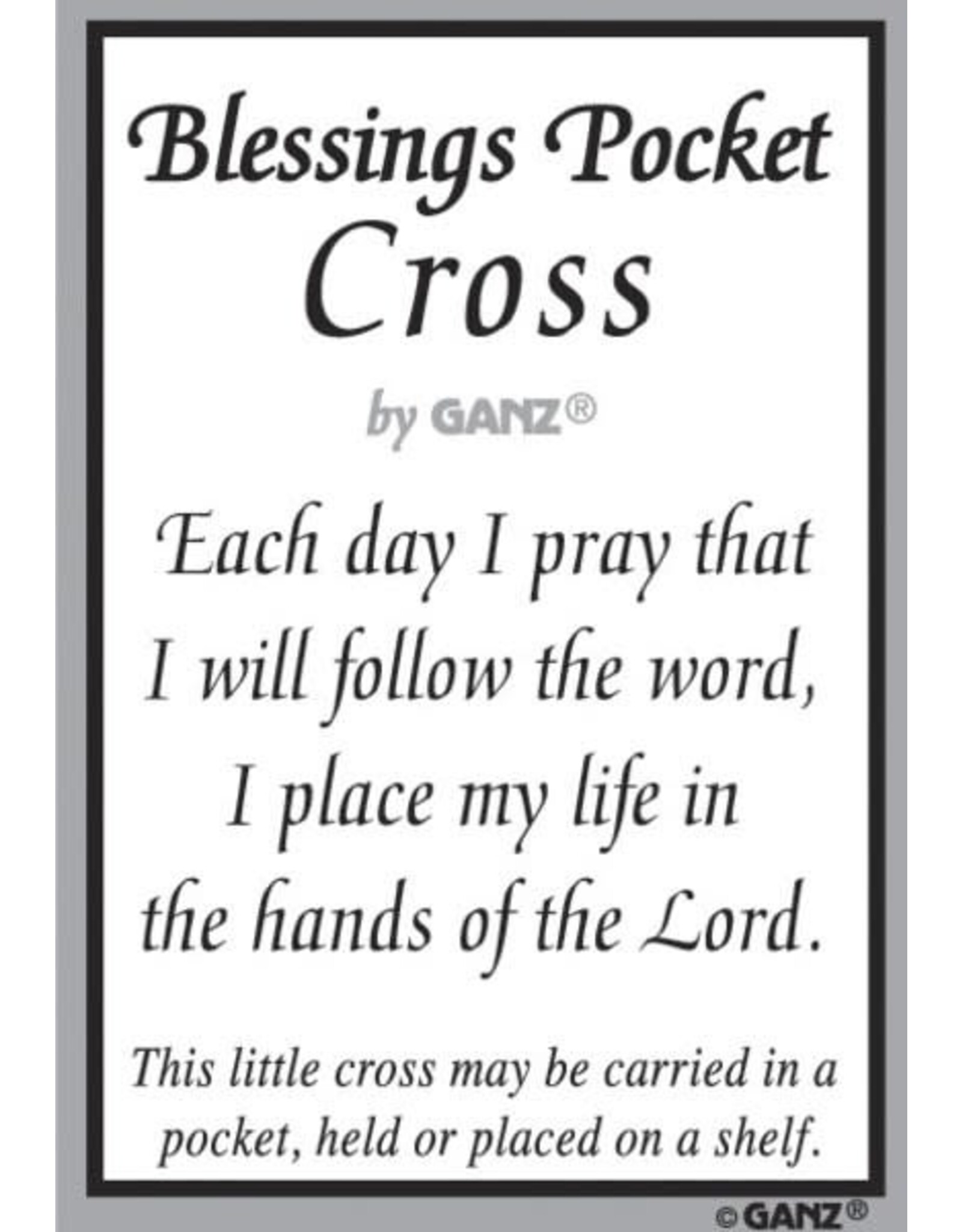Ganz Pocket Crosses, Blessings