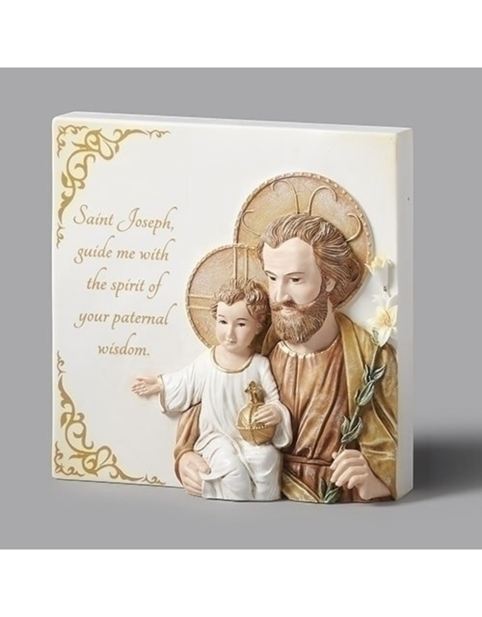 Roman St Joseph Tabletop Plaque (4.5")