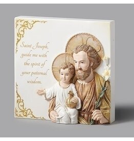 Roman St Joseph Tabletop Plaque (4.5")