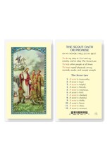 Hirten Holy Card, Laminated - The Boy Scout Oath or Promise