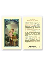 Hirten Holy Card, Laminated - St. Joseph Protection of Homes