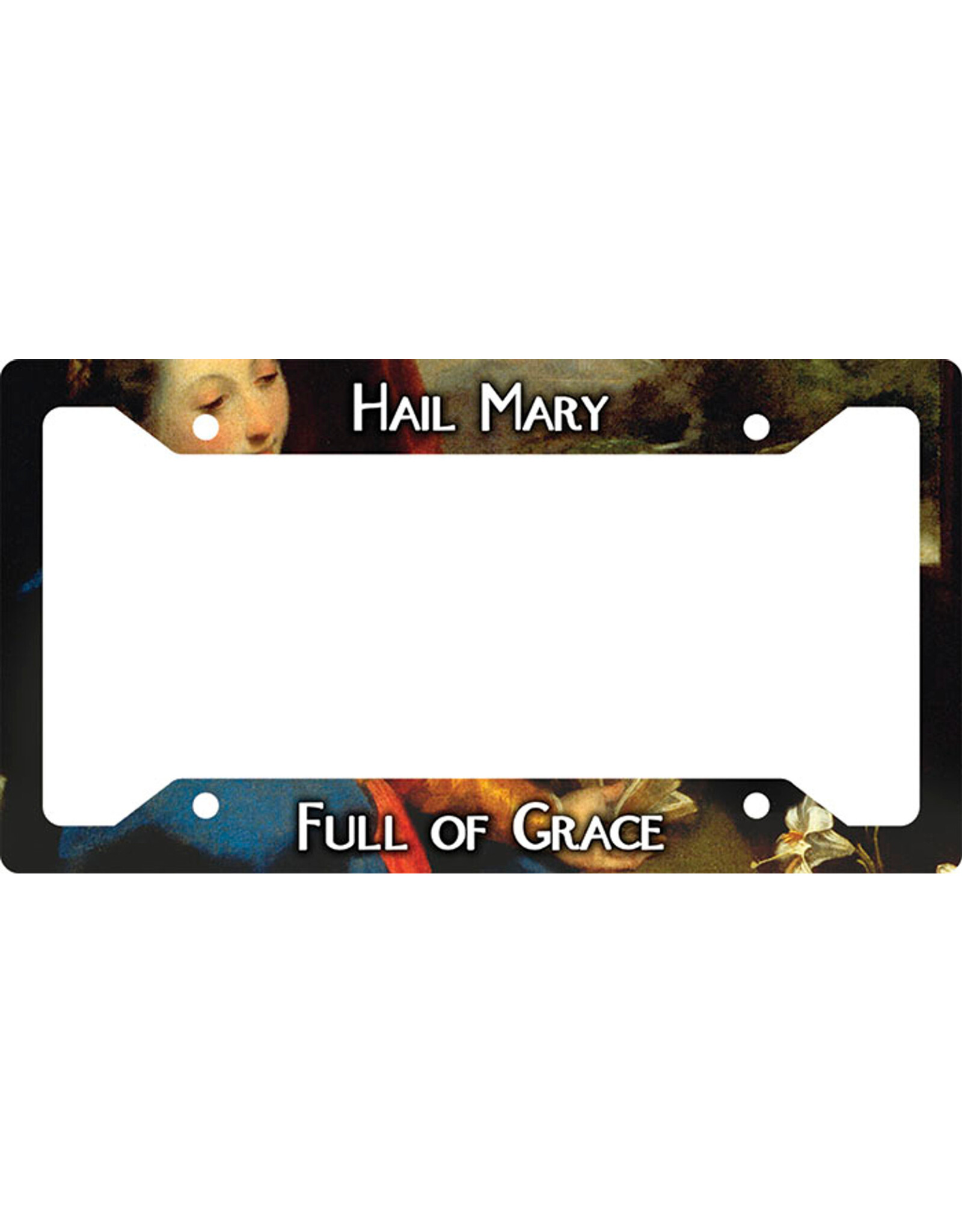 Nelson Art License Plate Frame Cover - Hail Mary