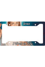 Nelson Art License Plate Frame Cover - Divine Mercy (Jesus I Trust in You)