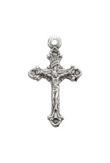 Hirten Medal Crucifix 3/4" Silver