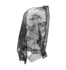 Hirten Mantilla (Veil) - Black Nylon Lace