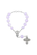Hirten Auto Rosary - 5-Way Our Lady of the Highway - Violet