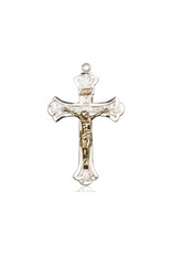 Bliss Crucifix Medal - Two-Tone Filigree, Sterling Silver/Gold Filled