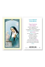 Hirten Holy Card, Laminated -A La Virgen Dolorosa